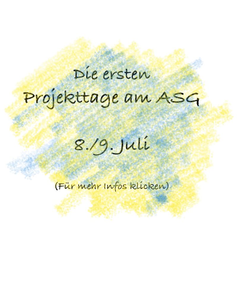 Plakat Projekttage 2025